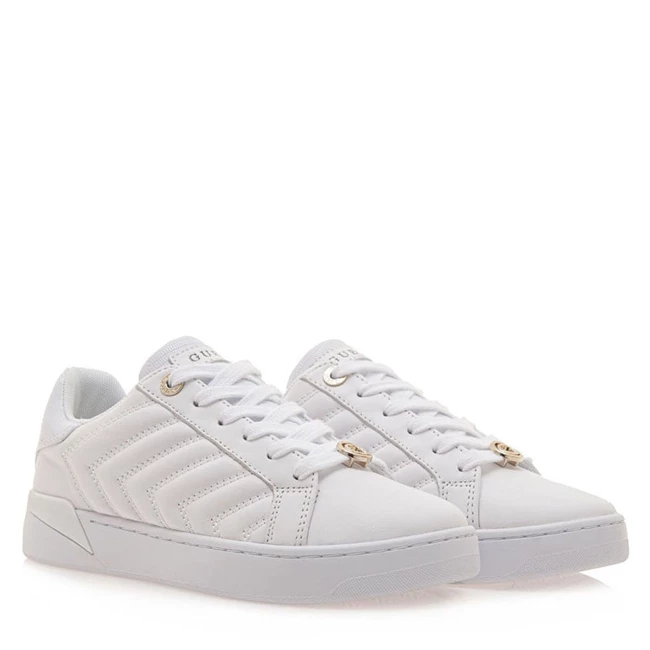 Λευκά δερμάτινα sneakers Guess, Tsakiris Mallas.