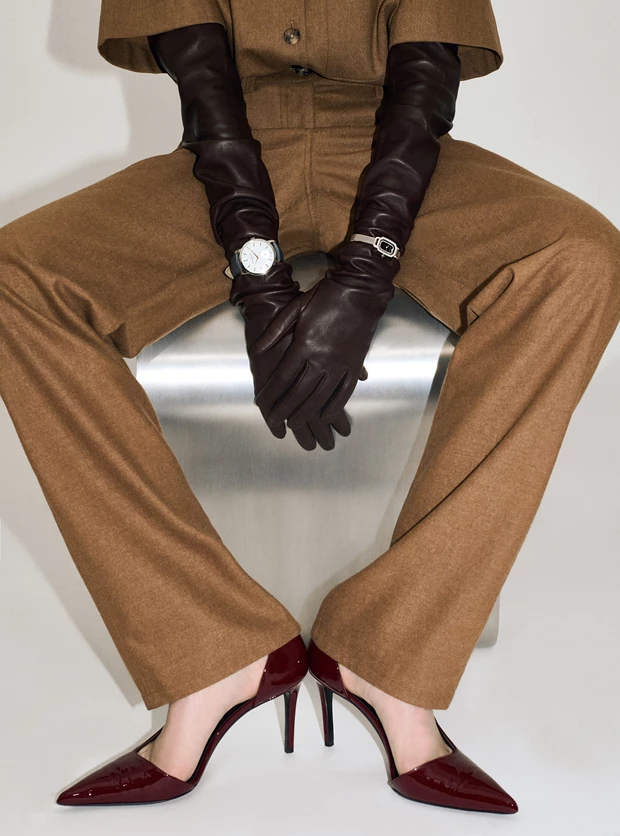 Editorial μόδας ρολόγια Harpers Bazaar Nov2025