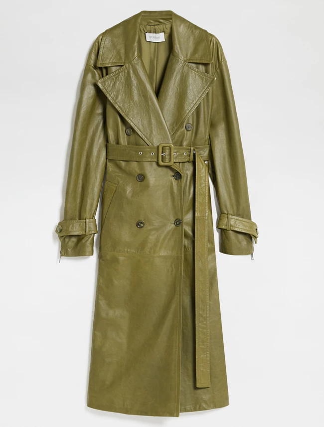 Δερμάτινη καμπαρντίνα Sportmax, Max Mara.