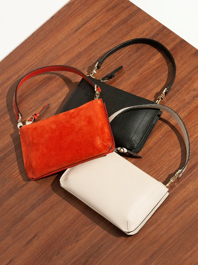 Pochettes Mailbox, Longchamp.