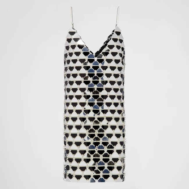 Chainmail maxi-sequin dress Prada