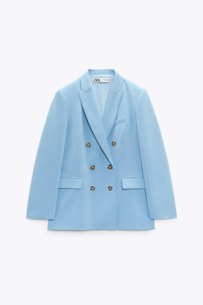 Σταυρωτό μεσάτο μπλέιζερ, Zara.