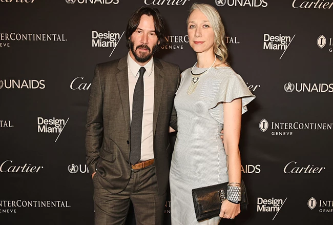Alexandra Grant and Keanu Reeves