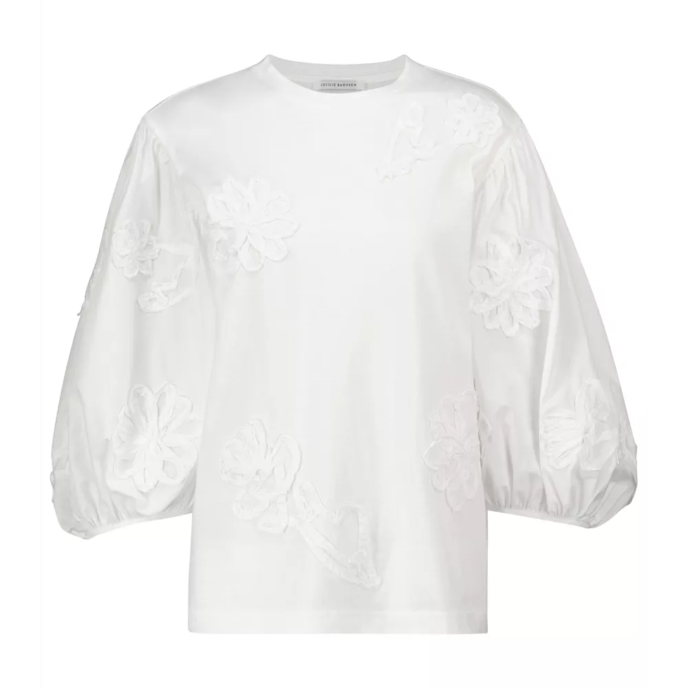 Puff -sleeve μπλούζα