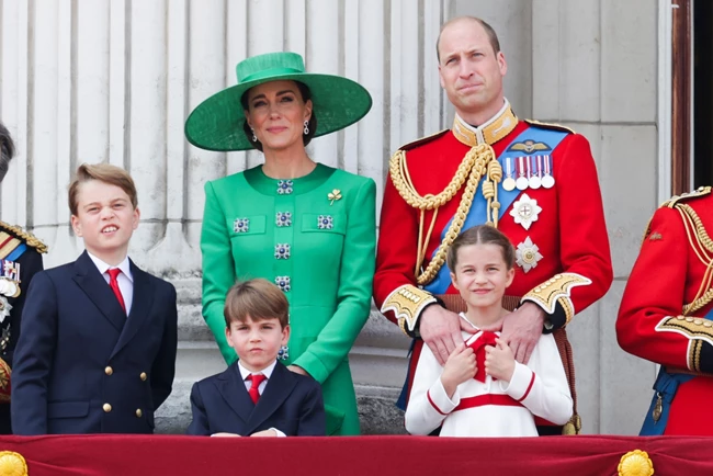 Trooping The Colour 2023 πρίγκιπας William πριγκίπισσα Charlotte