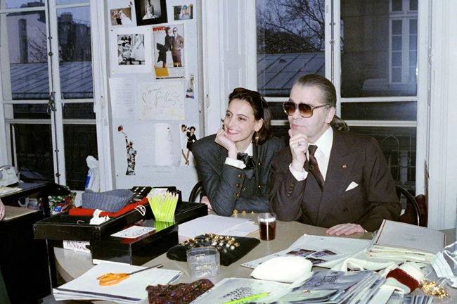 Karl Lagerfeld και Ines de La Fressange