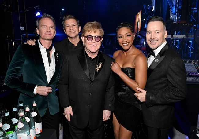Neil Patrick Harris", "David Burtka", "Elton John", "Tiffany Haddish", "David Furnish"