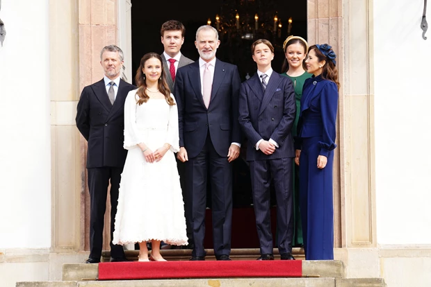 Τελετή Confirmation Δανία πρίγκιπας Vincent και πριγκίπισσα Josephine