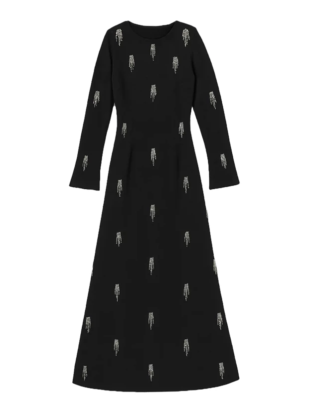 Μίντι μακρυμάνικο φόρεμα με παγιέτα Simkhai, attica.