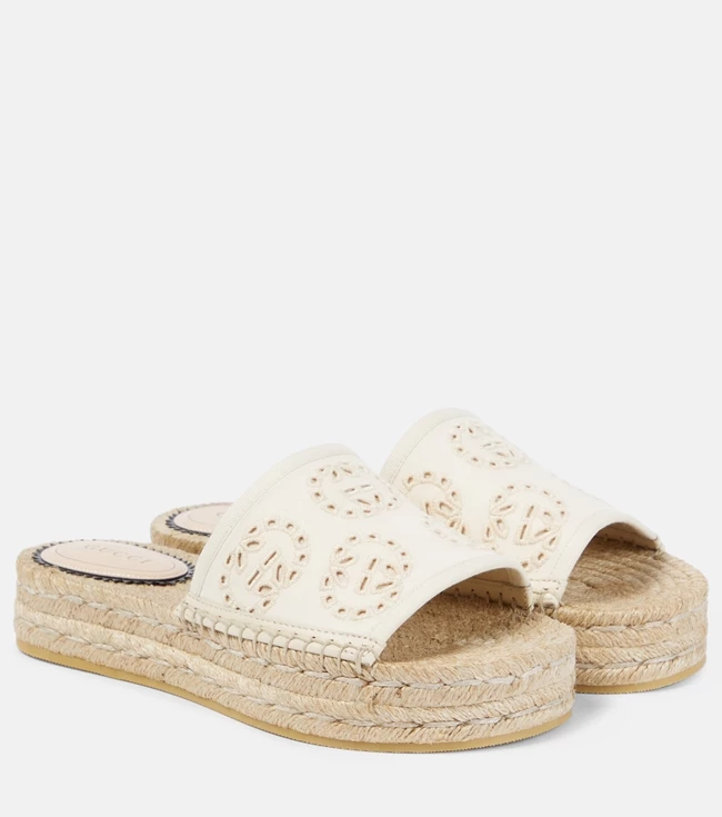 Slides εσπαντρίγιες "Interlocking G", Gucci.