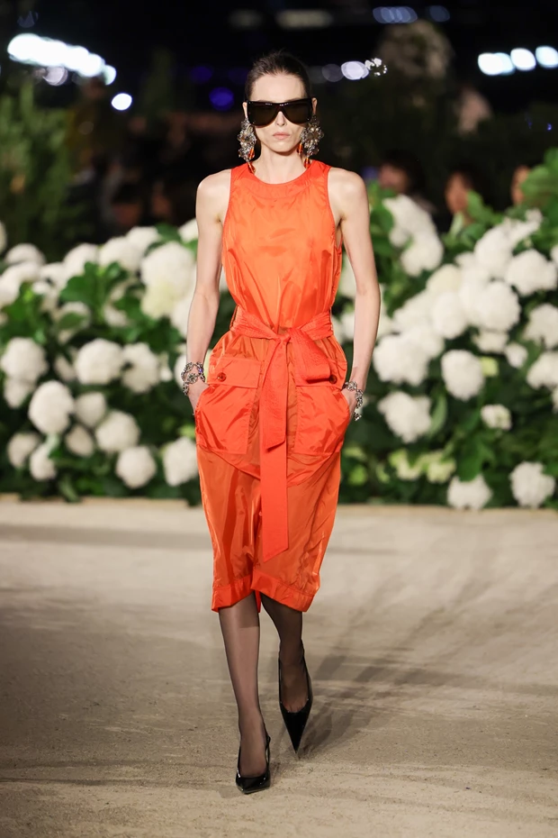 Saint Laurent Runway Look Paris Fashion Week Womenswear Spring-Summer 2026