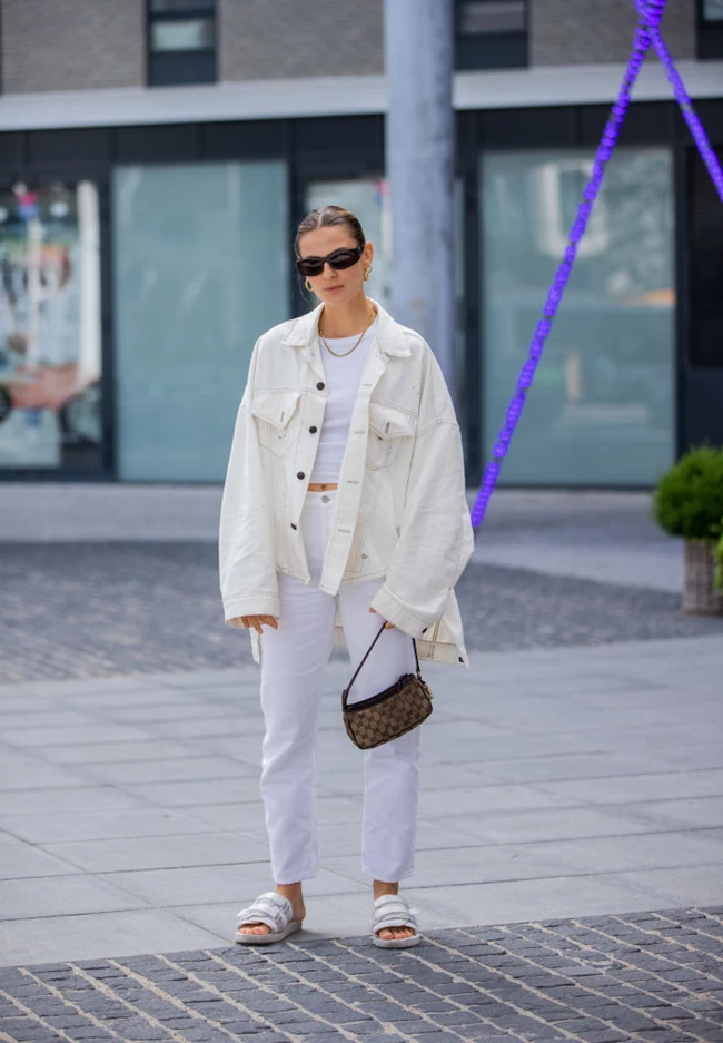 Street Style Copenhagen total white