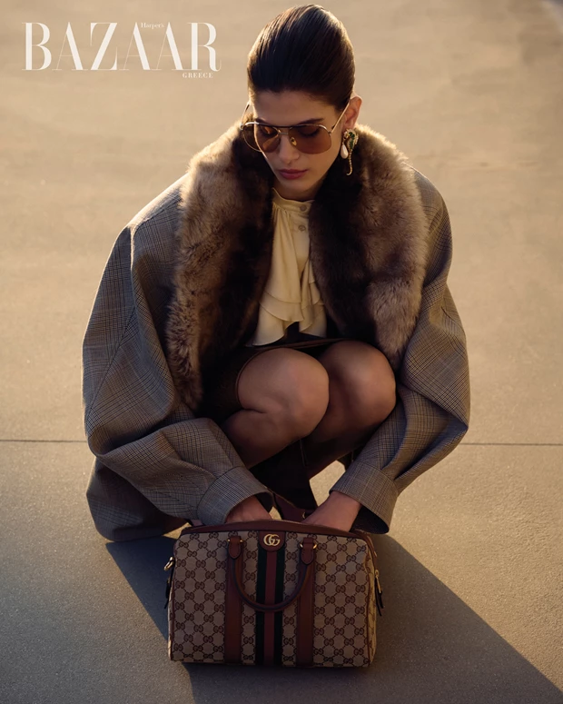 Η Ανθή Φακιδάρη στο cover του Harper's Bazaar Greece τεύχος Δεκεμβρίου 2025