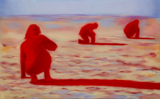 AMERG25A_03_land snails, 150x240cm, oil on canvas, 2025