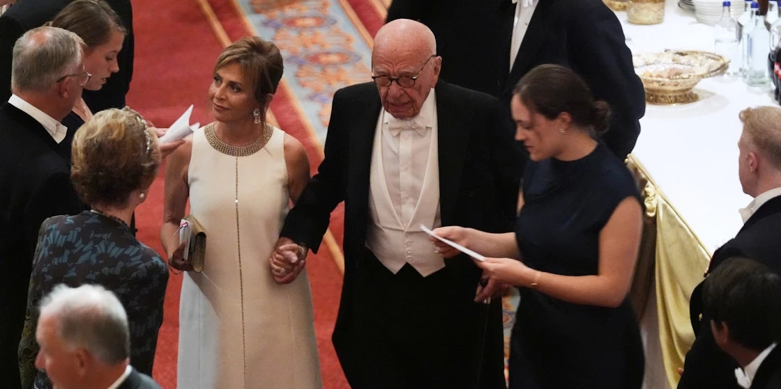 Ο Rupert Murdoch σε μια σπάνια εμφάνιση με την 5η σύζυγό του, Elena Zhukova