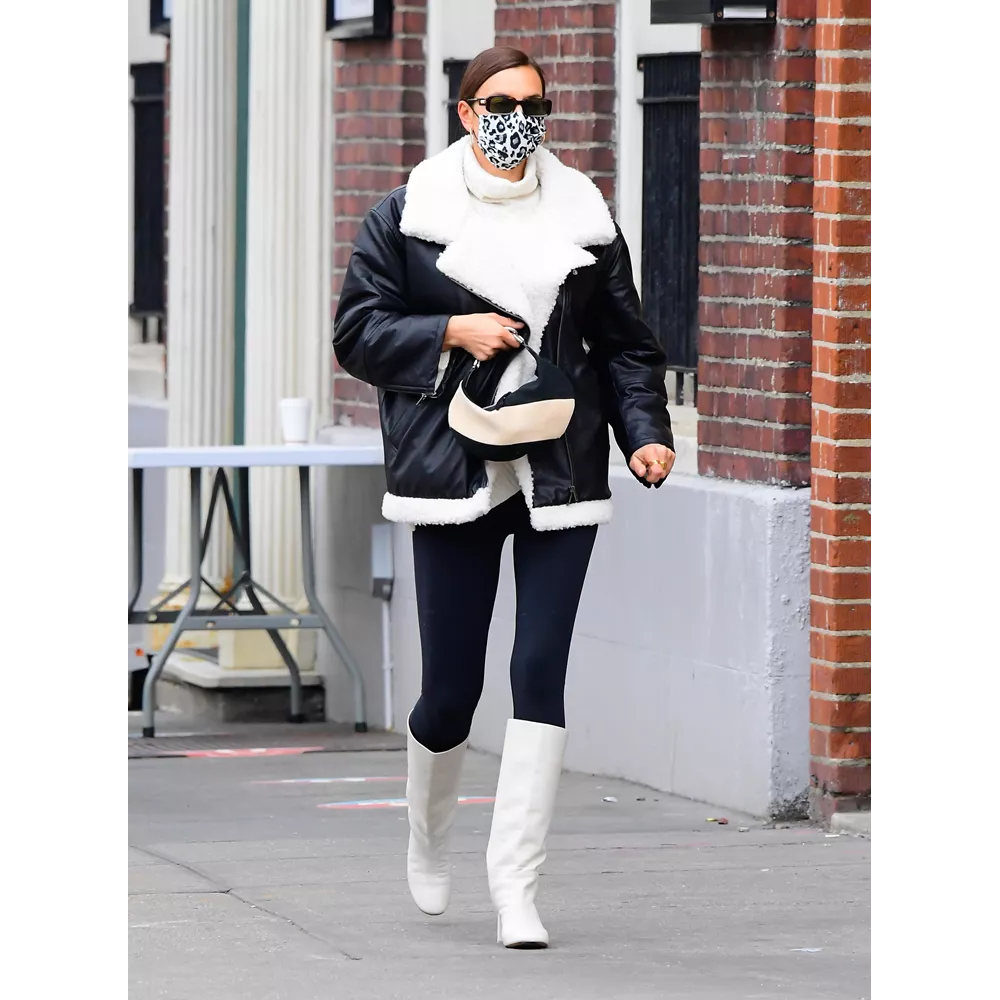 Με shearling πανωφόρι