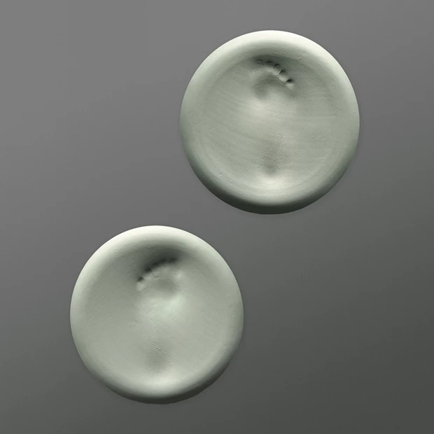 Vasilis Zografos untitled 2025,ceramic,2x(34x34x8cm)