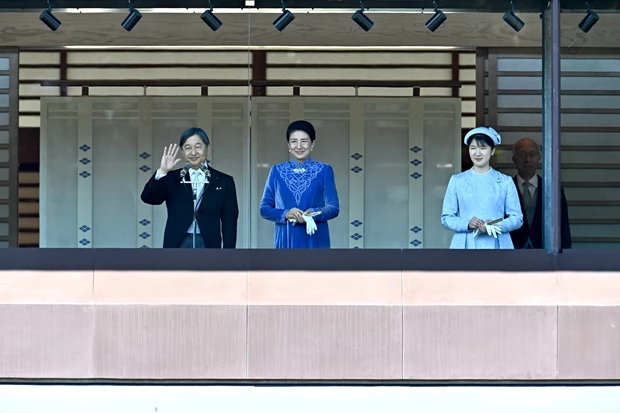 H πριγκίπισσα Aiko της Ιαπωνίας με τους γονείς της, αυτοκράτορα Naruhito και αυτοκράτειρα Masako