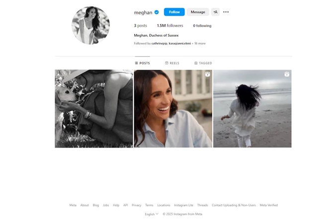 Meghan Markle | Το λάθος στο προφίλ της στο Instagram που πολλοί είδαν αλλά λίγοι κατάλαβαν