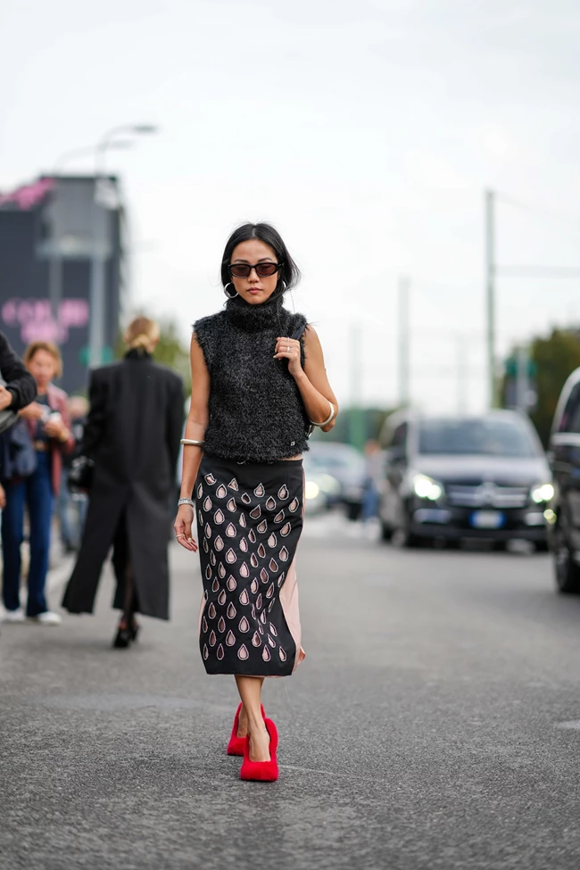 κόκκινο street style