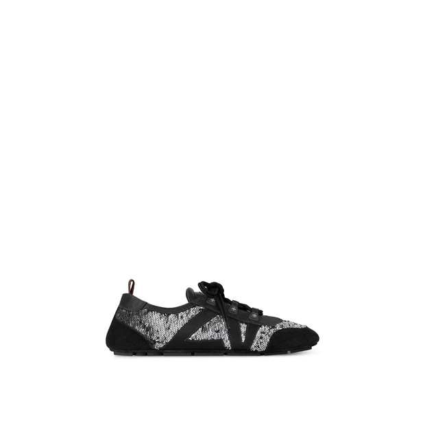 BLACK _ SILVER SEQUINS LV SNEAKERINA