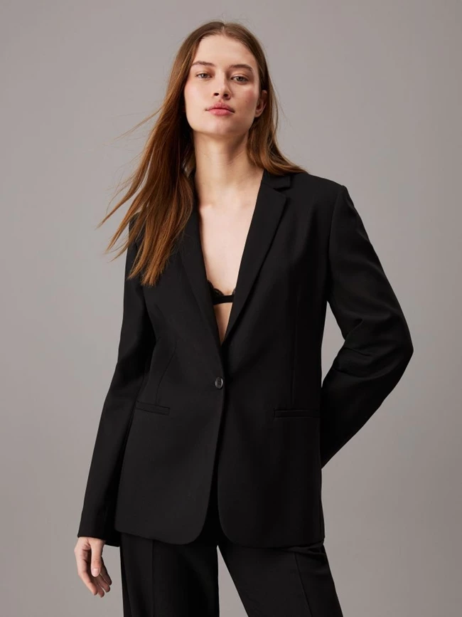 Μάλλινο σακάκι σε slim γραμμή, Calvin Klein.