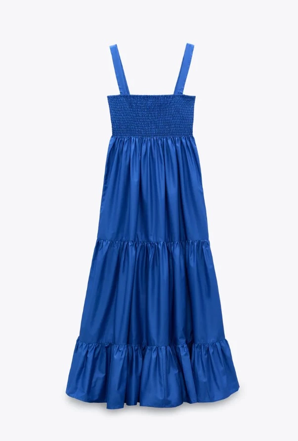 Μίντι φόρεμα με τμήματα (tiered), Zara.