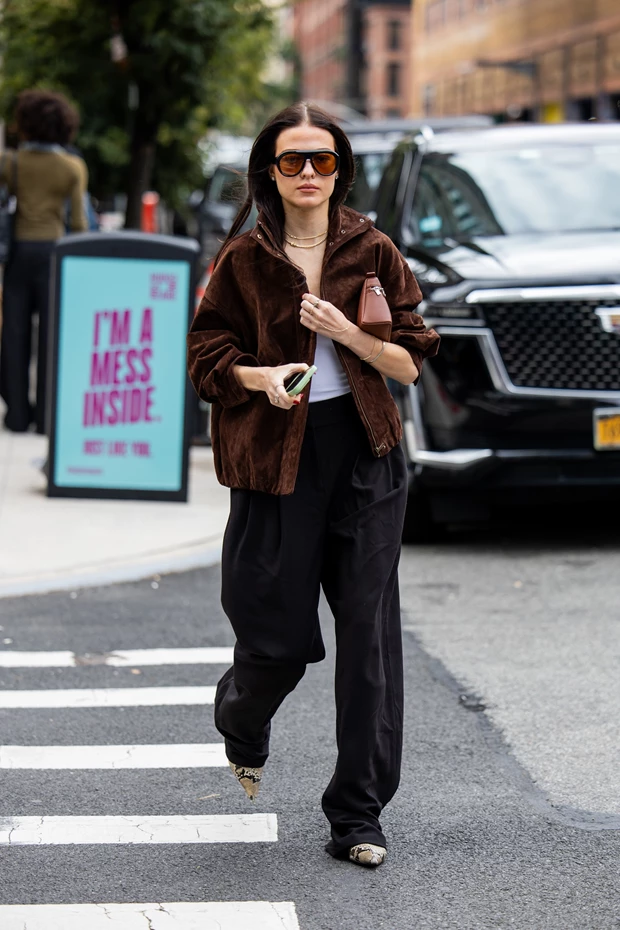 καφέ μαύρο street style