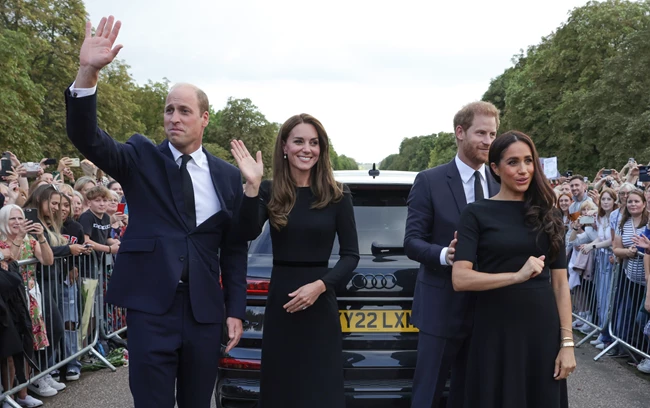 Prince William, Kate, Meghan, Harry
