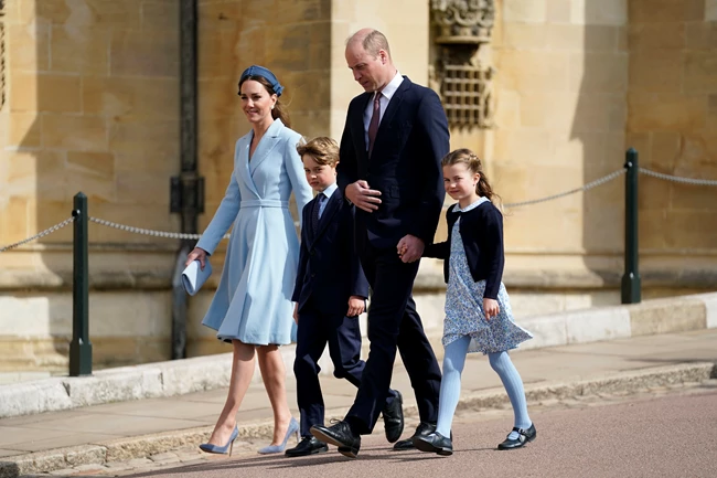 kate middleton - william - george- charlotte Πάσχα 2022