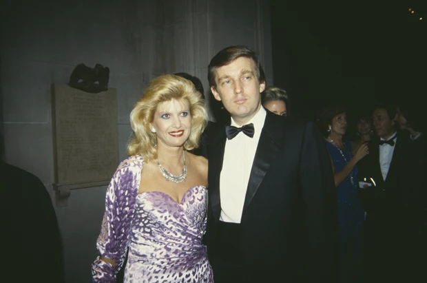 Donald Trump with his first wife, Ivana (nee Zelnickova) at the Costume Institute Gala