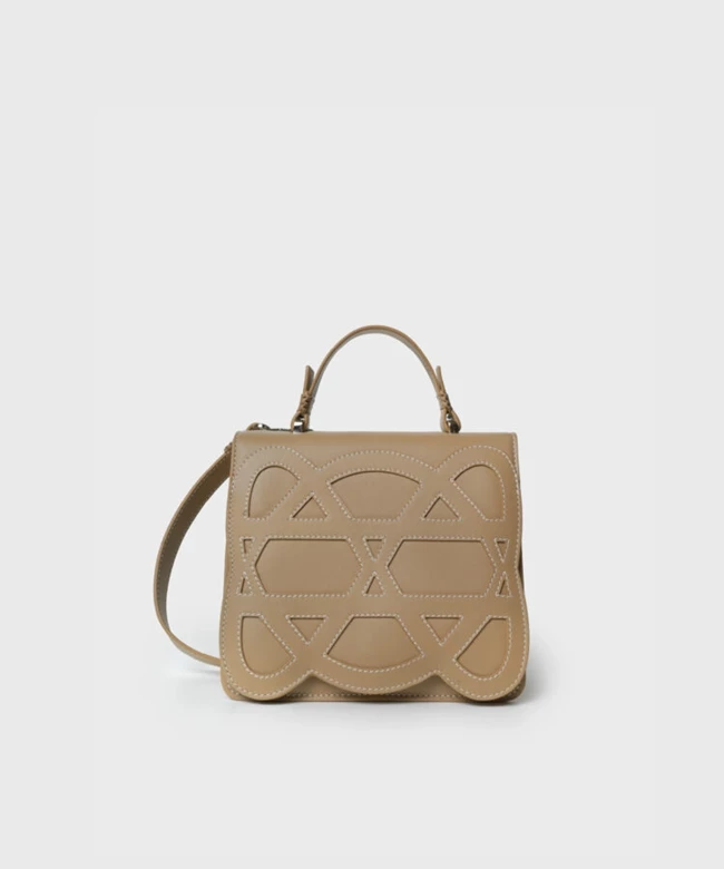 Mini Pandora Bag in latte, Callista.