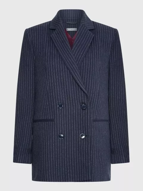 Blazer με λεπτή ρίγα (pinstripe)