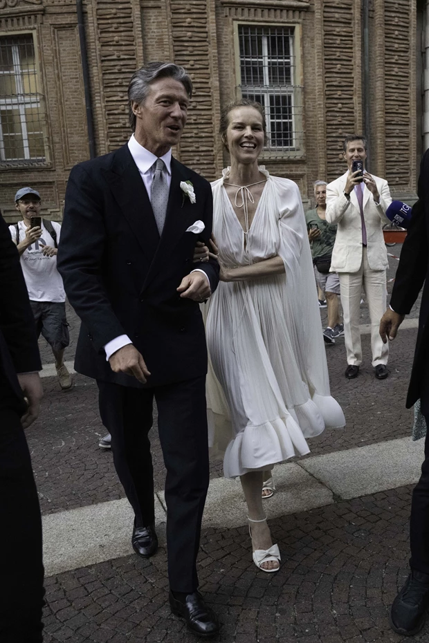 Η Eva Herzigová και Giorgio Marsiaj στον γάμο τους