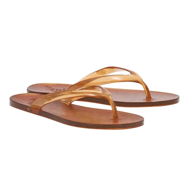 Jelly flip flop Caramel, Ancient Greek Sandals.