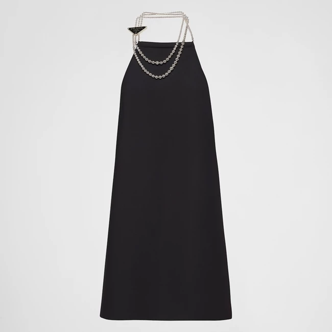 Cady mini-dress with necklace Prada