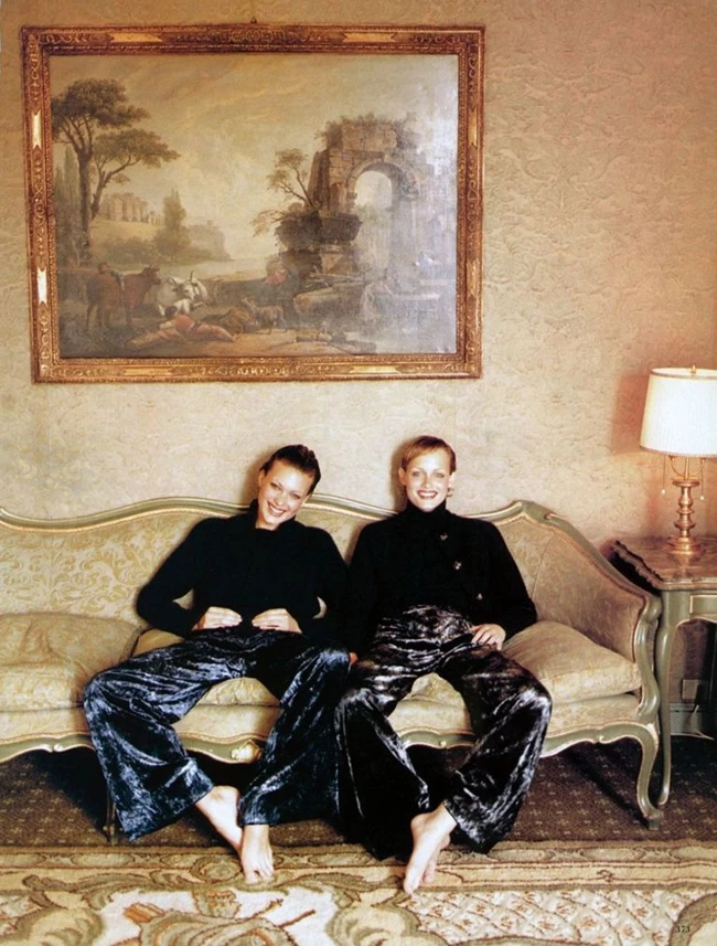 shalom harlow and amber valetta by patrick demarchelier bazaar us