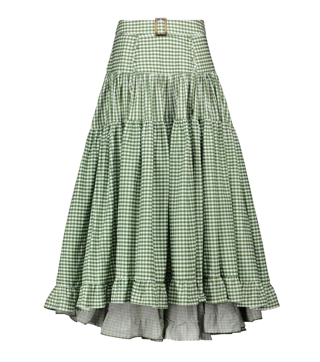 Midi φούστα σε καρό vichy μοτίβο Alexandra Miro