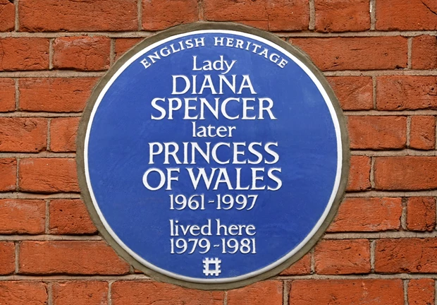 Blue plaque Princess Diana