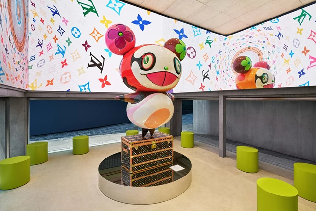 Στιγμιότυπο από το pop up store της Louis Vuitton στην Κορέα