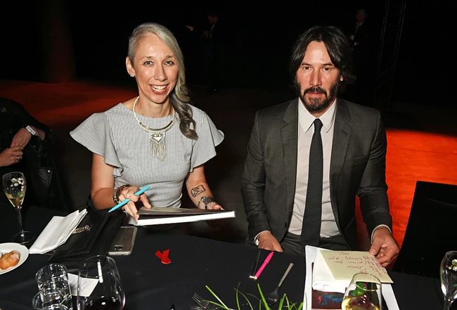 Alexandra Grant and Keanu Reeves
