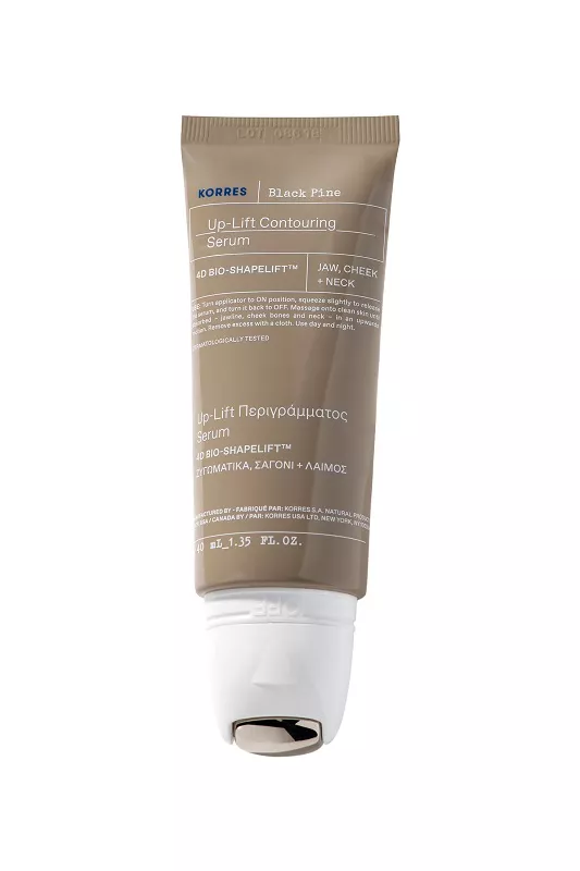 Ορός για ανόρθωση του περιγράμματος, Μαύρη Πεύκη 4D BIO-Shapelift™ Serum, KORRES (στα φαρμακεία)