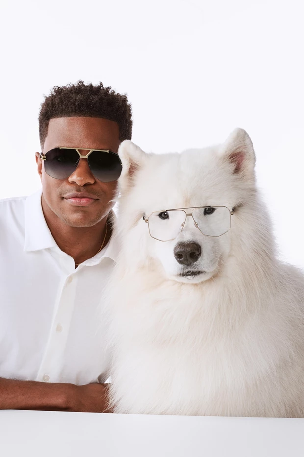 Γυαλιά ηλίου Marc Jacobs FW25. Τα φοράει ο Jeremy Pope και η σκυλίτσα του η Maui