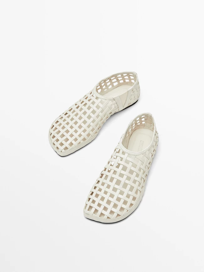 Ίσιο πλεκτό παπούτσι - Limited edition, Massimo Dutti.