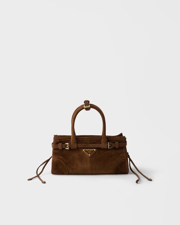 Prada Bonnie medium suede handbag
