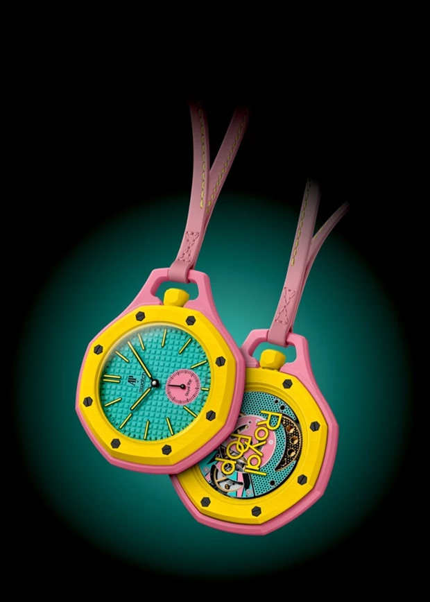 Royal Pop Bioceramic Swatch x Audemars Piguet YELLOW PINK
