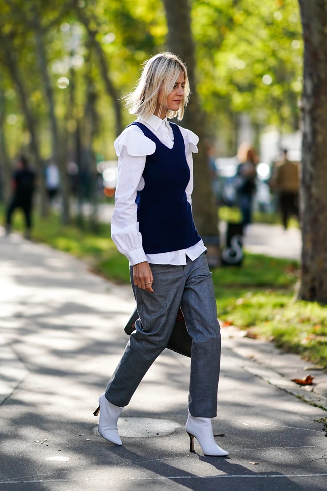 knit vest street style