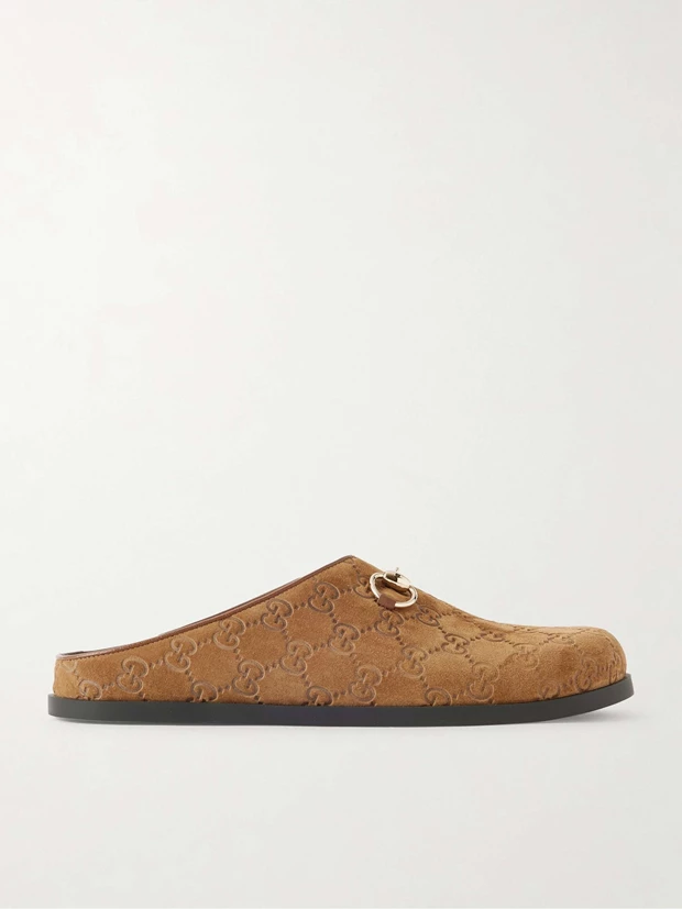 Σουέτ mules με Horsebit, Gucci.