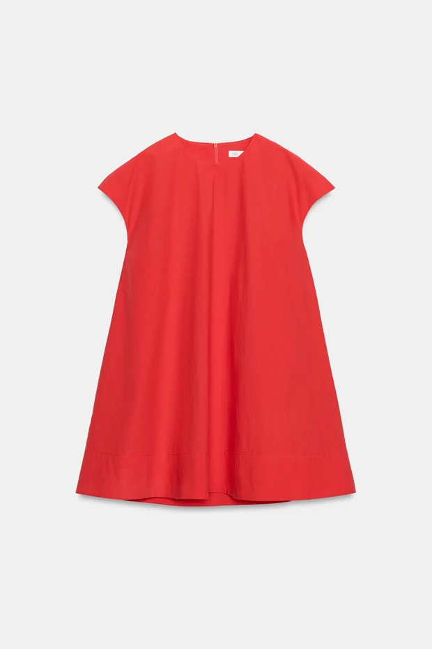 Κοντό φόρεμα ποπλίνα ZW Collection, Zara.