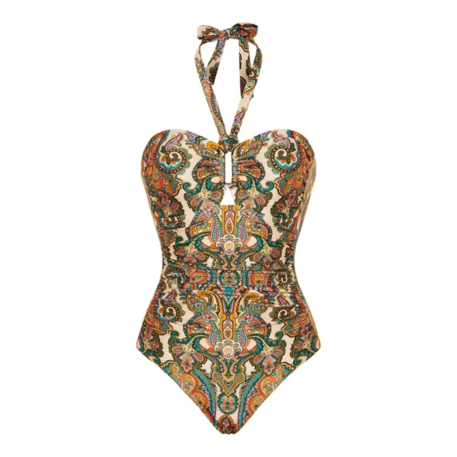 Ολόσωμο μαγιό με μοτίβο paisley "Ottie" Zimmermann, Luisa World.